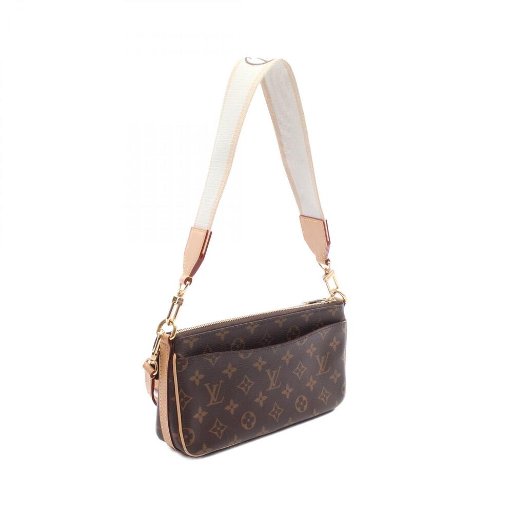 Louis Vuitton Viva Brown Bag Monogram Leather Shoulder Canvas Cite